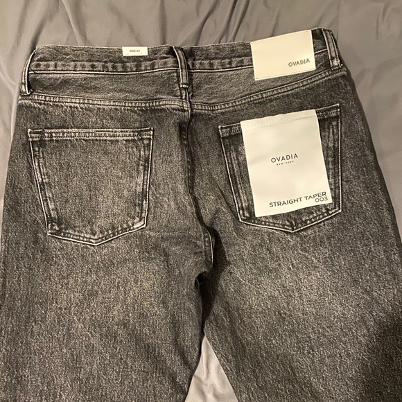 Ovadia Men’s Black Jeans with little rips - Picture 6 of 7